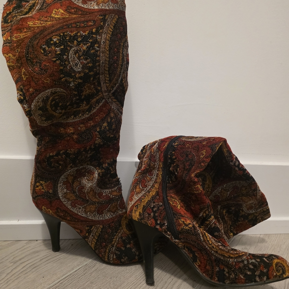 BRONX Paisley Tapestry Women's Boots